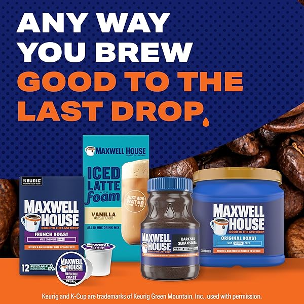 MAXWELL HOUSE DARK SILK INSTANT COFFEE, 8 OZ