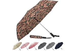 Nollia Windproof Automatic Travel Umbrella, Compact Portable with Reinforced Ribs for Sun & Rain