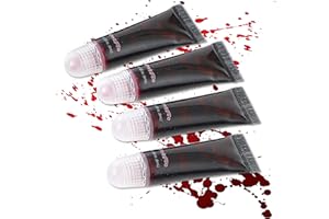 Kangaroo Vampire Fake Blood - Scab Washable Fake Blood for Face Makeup - Coagulated SFX Blood Paint for Horror Scary Halloween Costume Prop - Creepy Vampire Cosplays Kit (Packaging May Vary)