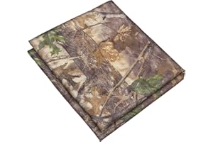 FLYEGO Camo Netting Camouflage Netting, Quiet Camo Mesh Netting Clear View Camo Hunting Blind for Concealment, Tree Stand, Hunting, Sunshade, Decoration, Shooting, Car Cover