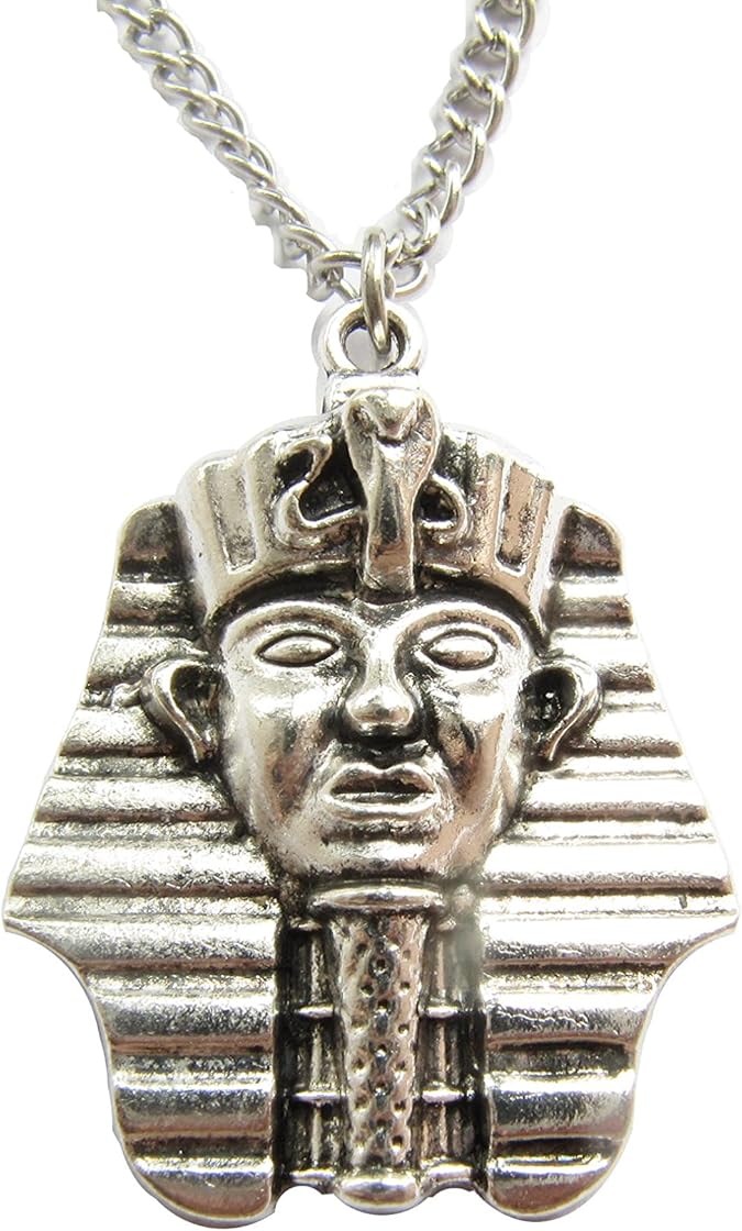 Egyptian Head Charm Necklace, Pharaoh, King TUT Charm