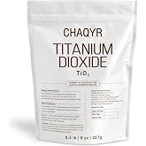 CHAQYR Titanium Dioxide Powder 8 oz Pigment for Soap Making TiO2