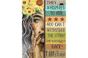 DAICHEL Inspirational Cross Stitch Kits for Adults - Stamped Crossstitching Kits Preprinted 11 Count Cross-Stitch Kit for Beginner, 11CT Prestamped Easy Pattern Needlepoint Kits Crafts Decor 11.8x15.7inch