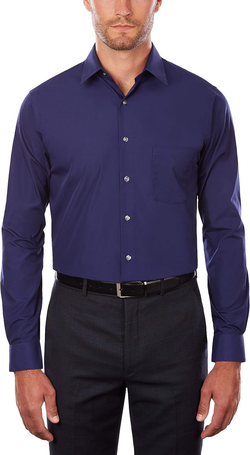 Van Heusen Men's Tall Fit Dress Shirts Poplin (Big and Tall) at  Men’s Clothing store