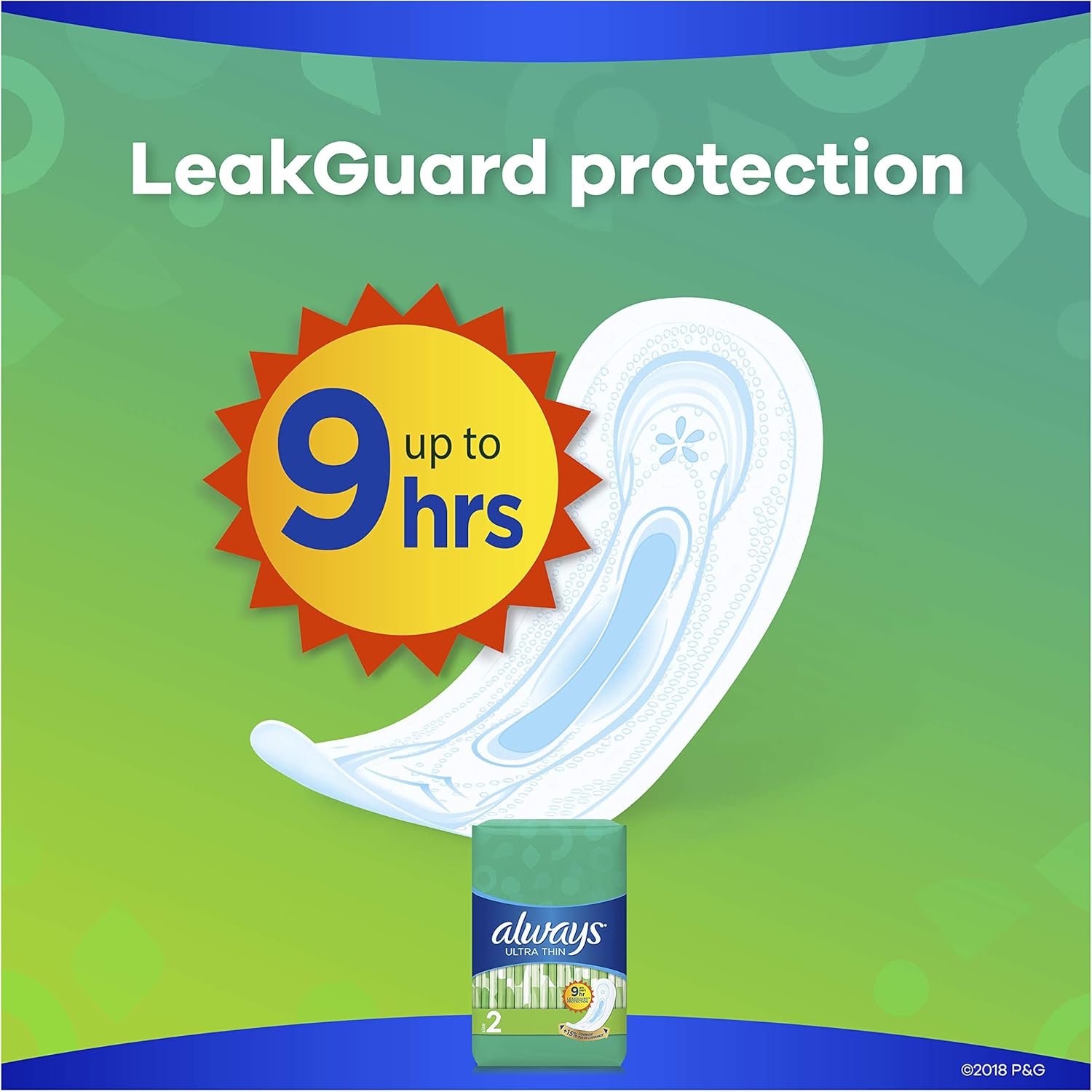 ALWAYS Ultra Thin Size 2 Super Pads Without Wings Unscented, 40 Count (Pack of 3): Health & Personal Care