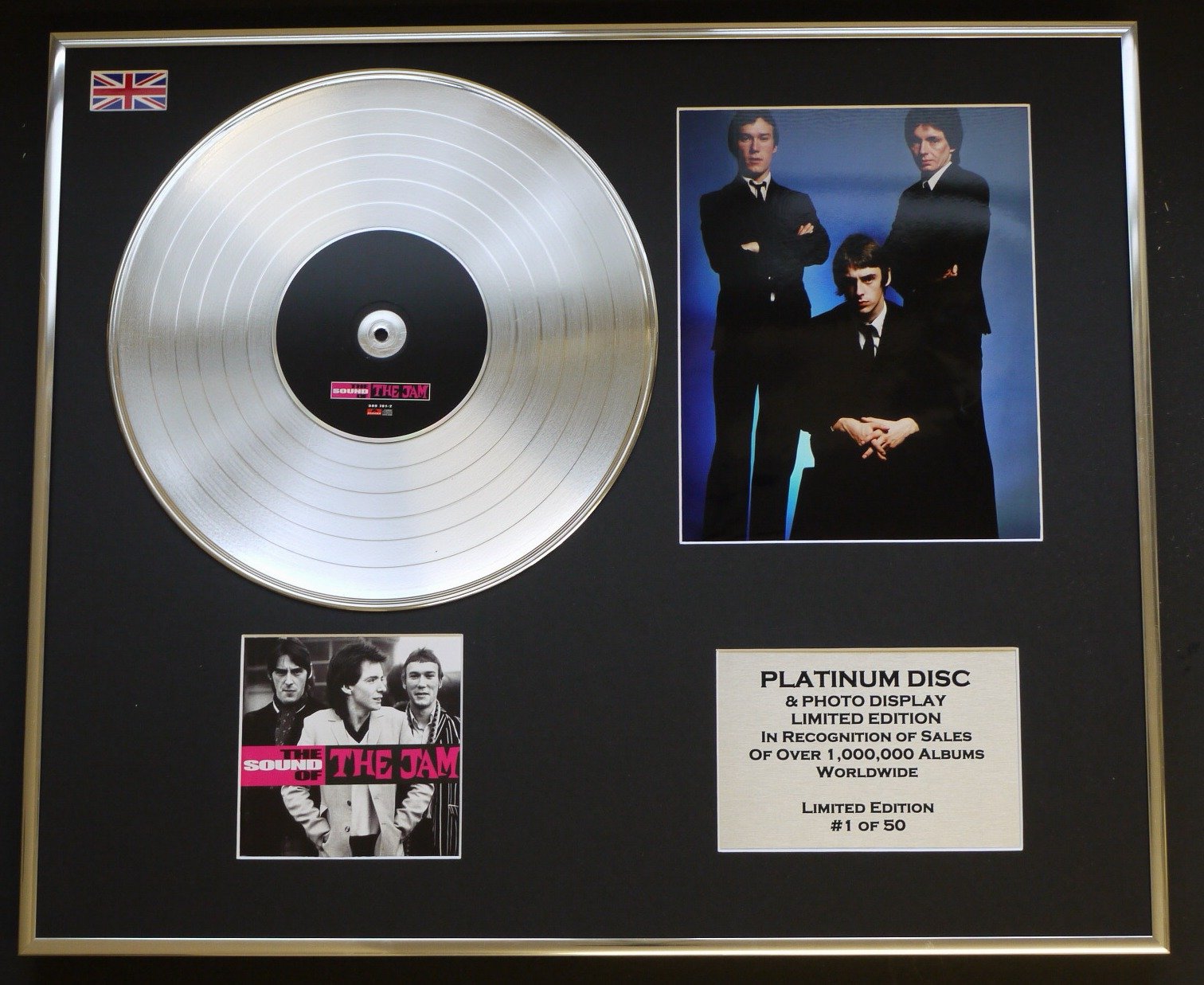 THE JAM/CD PLATINUM DISC & PHOTO DISPLAY/LIMITED EDITION/THE SOUND OF THE JAM