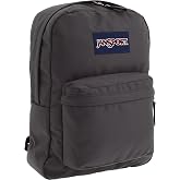 JanSport SuperBreak One Backpack - Durable, Lightweight Bag with 1 Main Compartment, Front Utility Pocket with Built-in Organizer, Premium Backpack, Forge Grey