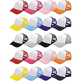 Fingertip WD 20 Pack Sublimation Blank Cap Trucker Fashion Sublimation Blank Baseball Cap,Adjustable Mesh Baseball Hat