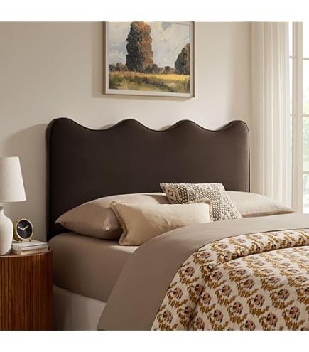 Amazon.com - Modway Rael Queen Upholstered Headboard with Pillars