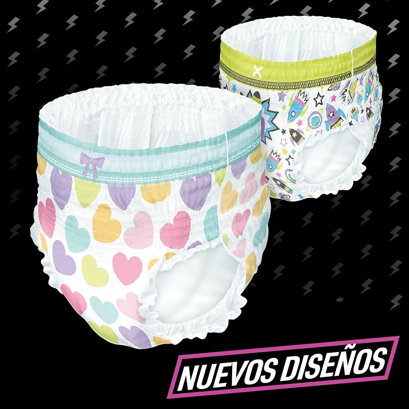 Fraldas dodot ninjamas para meninas de 4 a 7 anos (17 a 29 kg), 60 unidades, fralda com proteção anti-vazamento durante a noite