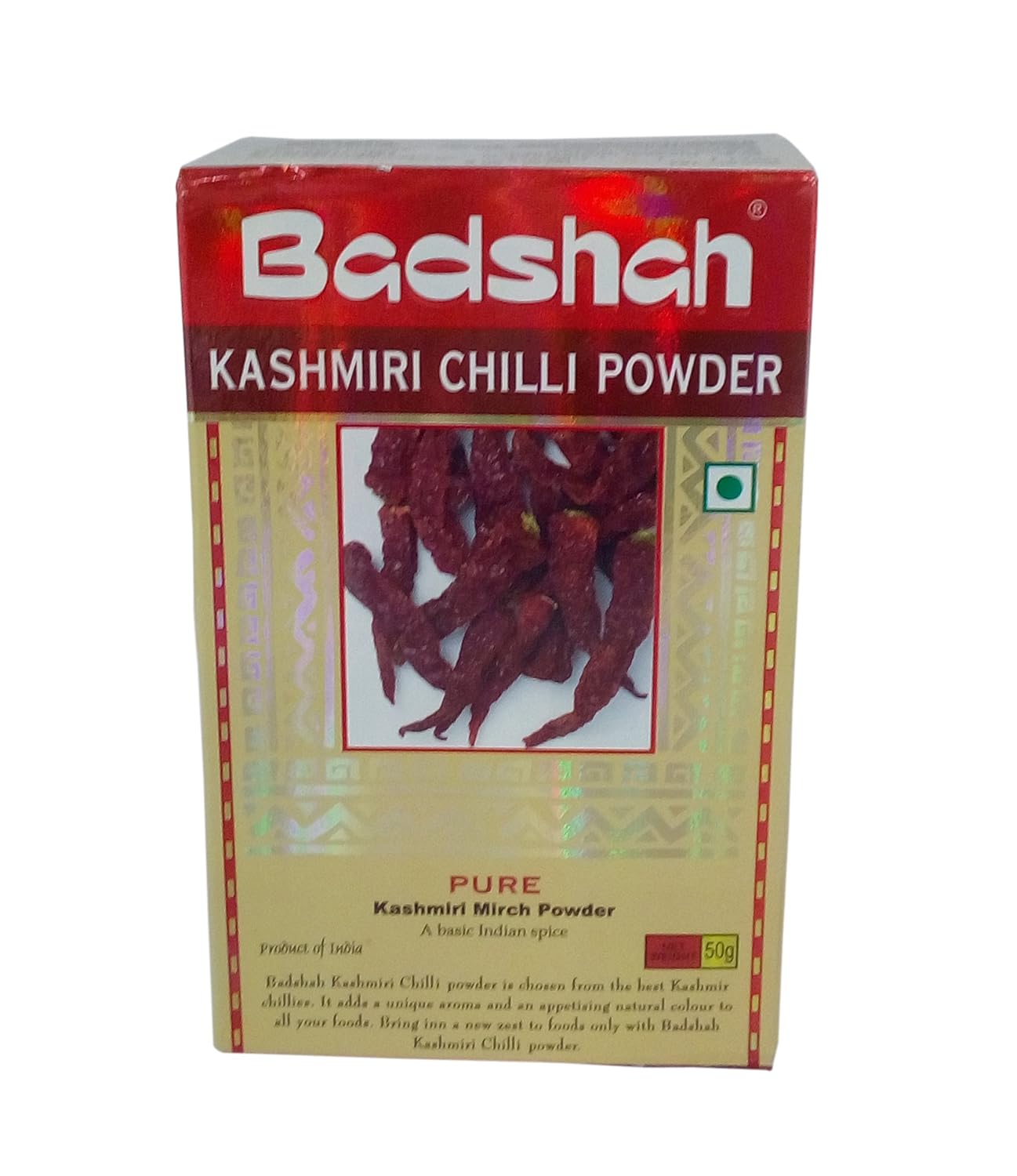 Badshah Chilli Powder Kashmiri, 50g Carton Amazon.in Grocery