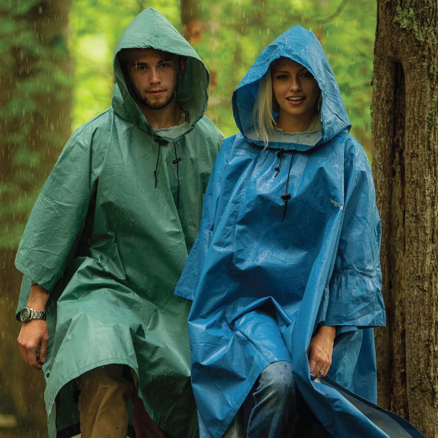 FROGG TOGGS Men's Ultra-Lite2 Waterproof Breathable Poncho, Carbon Black, One Size: Clothing