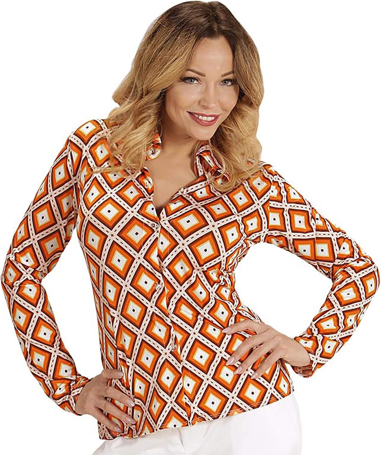 Widmann Raute '70s Blouse, Multicoloured, S-M