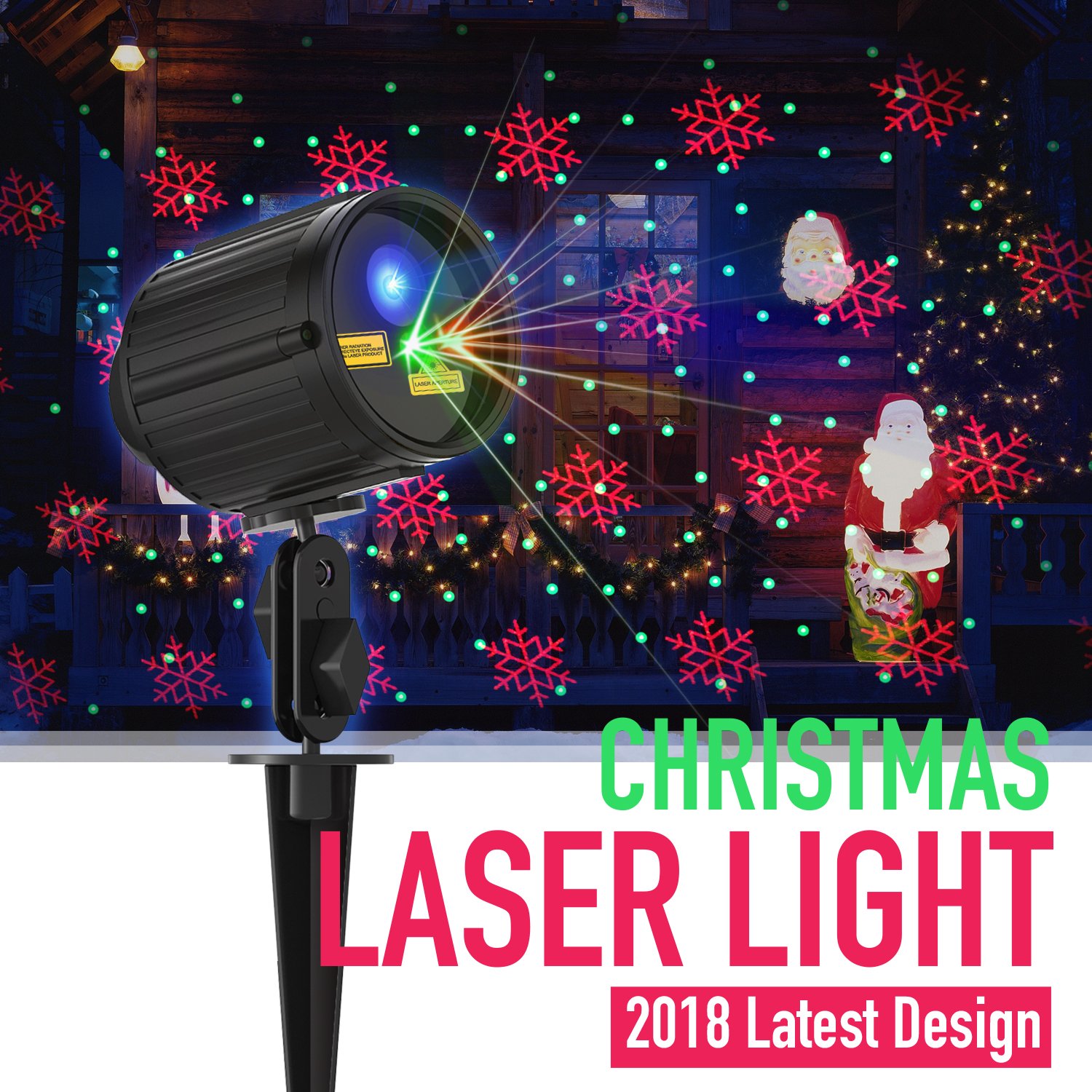 Buy Christmas Light Projector Laser Lights Motion Outdoor Projector