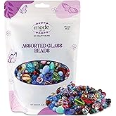 One Pound Assorted Glass Beads for Jewelry Making, DIY Lamp Work, Arts and Crafts, and Decorative Hobby Artistry, Colorful Crystal Assortment Bulk Mix, 4-18mm (Mixed Colors) (1)