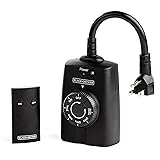 BLACK+DECKER Wireless Outdoor Timer Outlet with