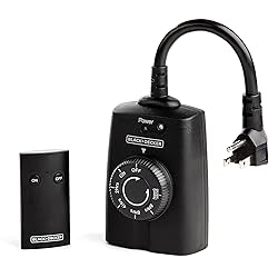 BLACK+DECKER Wireless Outdoor Timer Outlet with