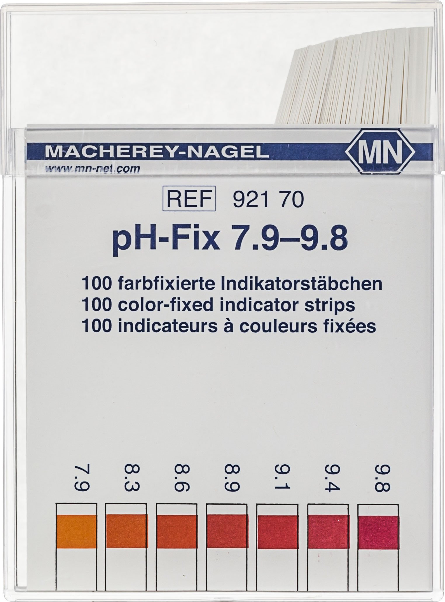 Camlab 1138930 pH-Fix indicator stick, pH 7.9-9.8, 6 mm x 85 mm (Pack of 100)