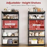 Yaheetech 5 Tier Garage Shelving Units Adjustable Metal Shelves 150x70x30cm view 4