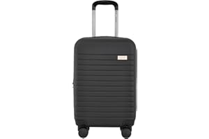 kensie 20" Graceful Hardside Carry-On Luggage, Black