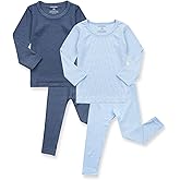 AVAUMA Baby Boys Girls Pajama Set Kids Toddler Snug fit Ribbed Sleepwear pjs for Daily Life Style