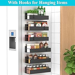 HuggieGems 6 Pack Magnetic Spice Storage Rack