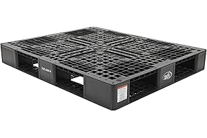 Vestil PLP2-4840-BLACK High Density Polyethylene Pallet 39-1/2 In. x 47-3/8 In. x 6 In. 8000 Lb. Capacity Black