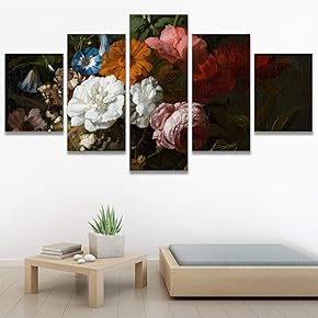 SIGNWIN 5 Panel Canvas Wall Art Assorted Arrangement...
