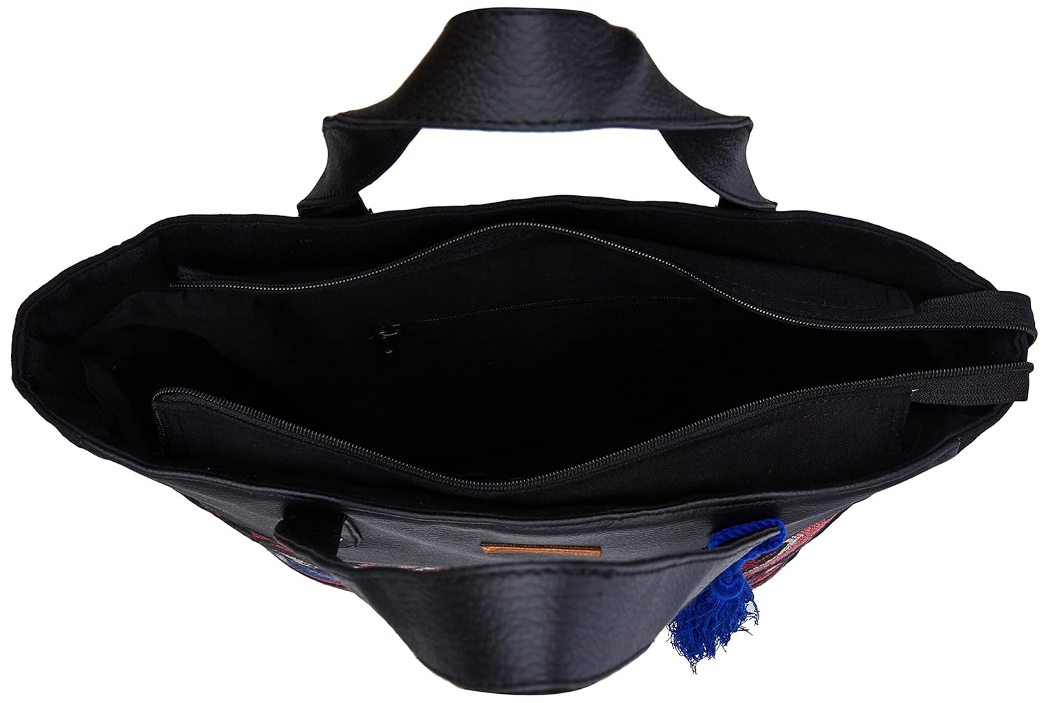 kanvas katha women's tote bag (black) ()