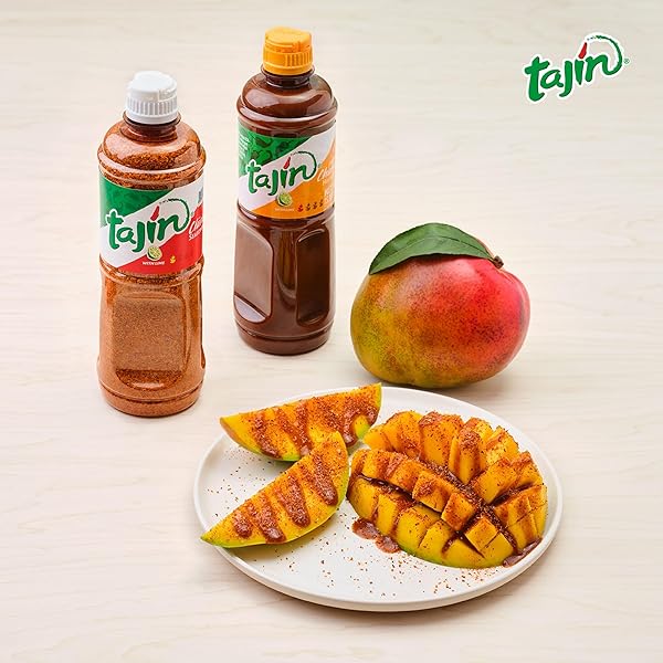 TAJÍN CLÁSICO SEASONING 14OZ AND TAJÍN FRUITY CHAMOY SAUCE 15.38OZ (PACK OF 2)