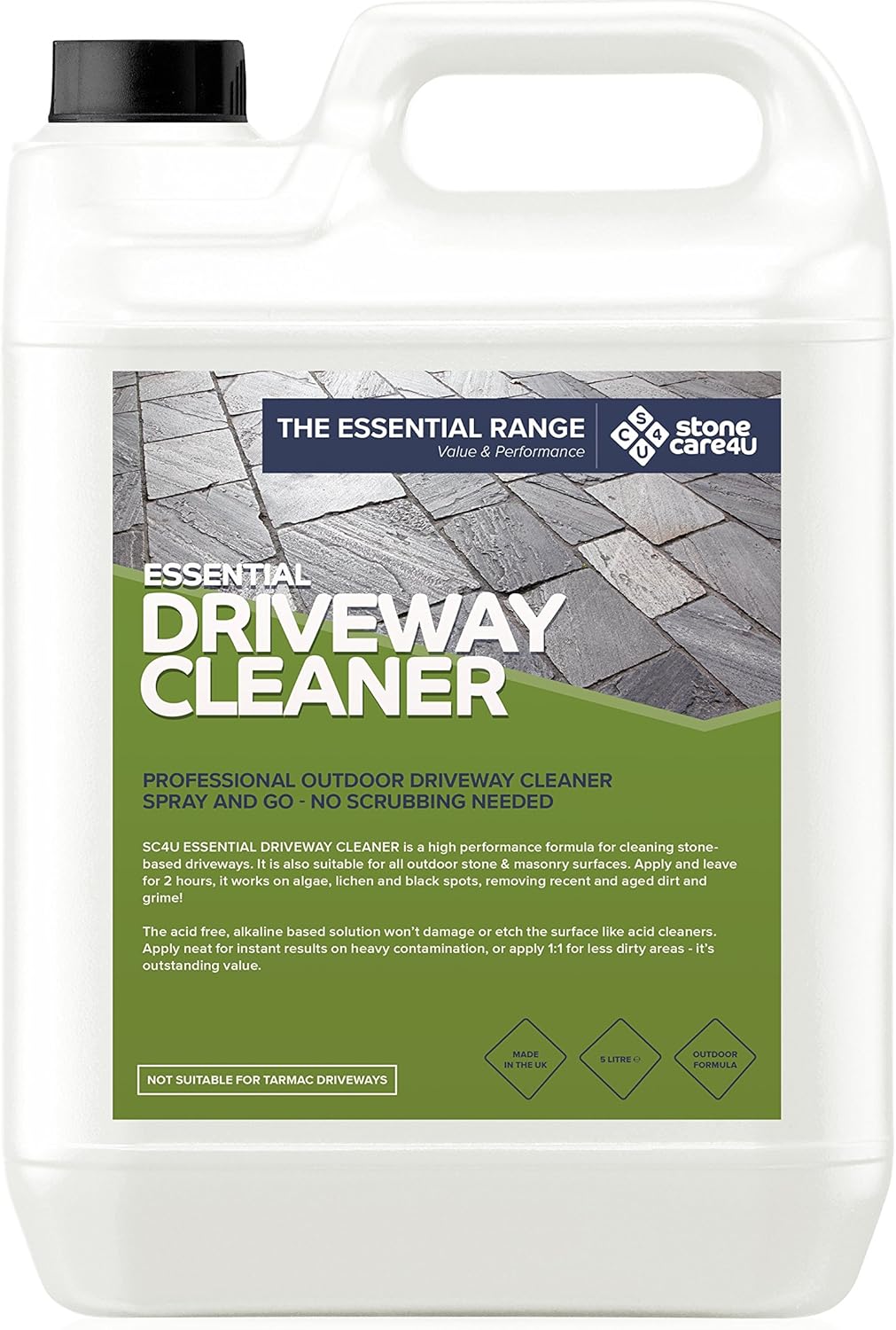 Stonecare4u Essential POWERFUL DRIVEWAY CLEANER The Simple Way to