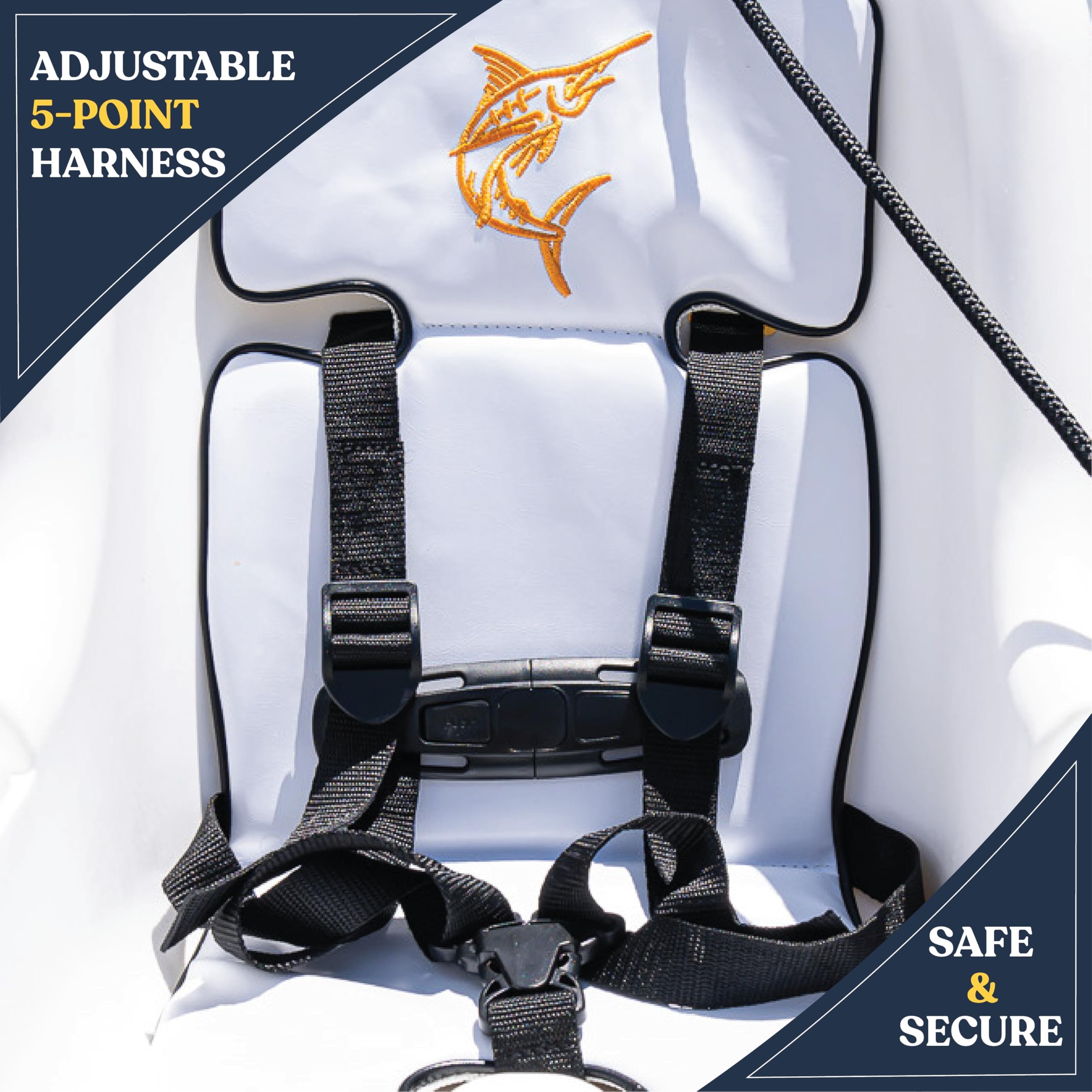 SearocK Marine-Grade Baby Swing Seat – Outdoors for Boats, Porches, Swing Sets – Heavy-Duty for Ages 6 Months to 4 Years