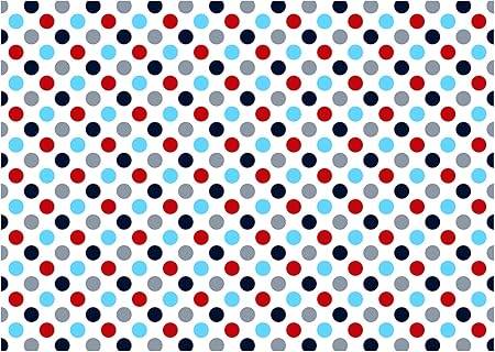 Avoir Images Print4you Uk Limited Petite Rouge Bleu Gris Pois Polka Impression dernière salutations