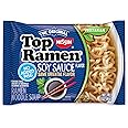Nissin Top Ramen Noodle Soup, Soy Sauce, 3 Ounce (Pack of 72)