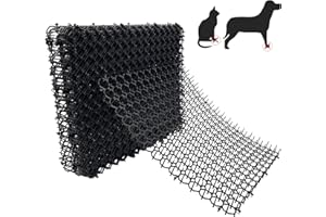 Fhiny 13.4"×16.5" Cat Deterrent Mat,12 Pack Cat Scat Mat with Spike Cat Repellent for Kitten Coverage Digging Deterrent Training Network for Animals (12 Pack/13.4"×16.5")