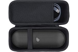 Lebakort Storage Case Compatible with Beats Pill - Speaker (Matte Black Case)