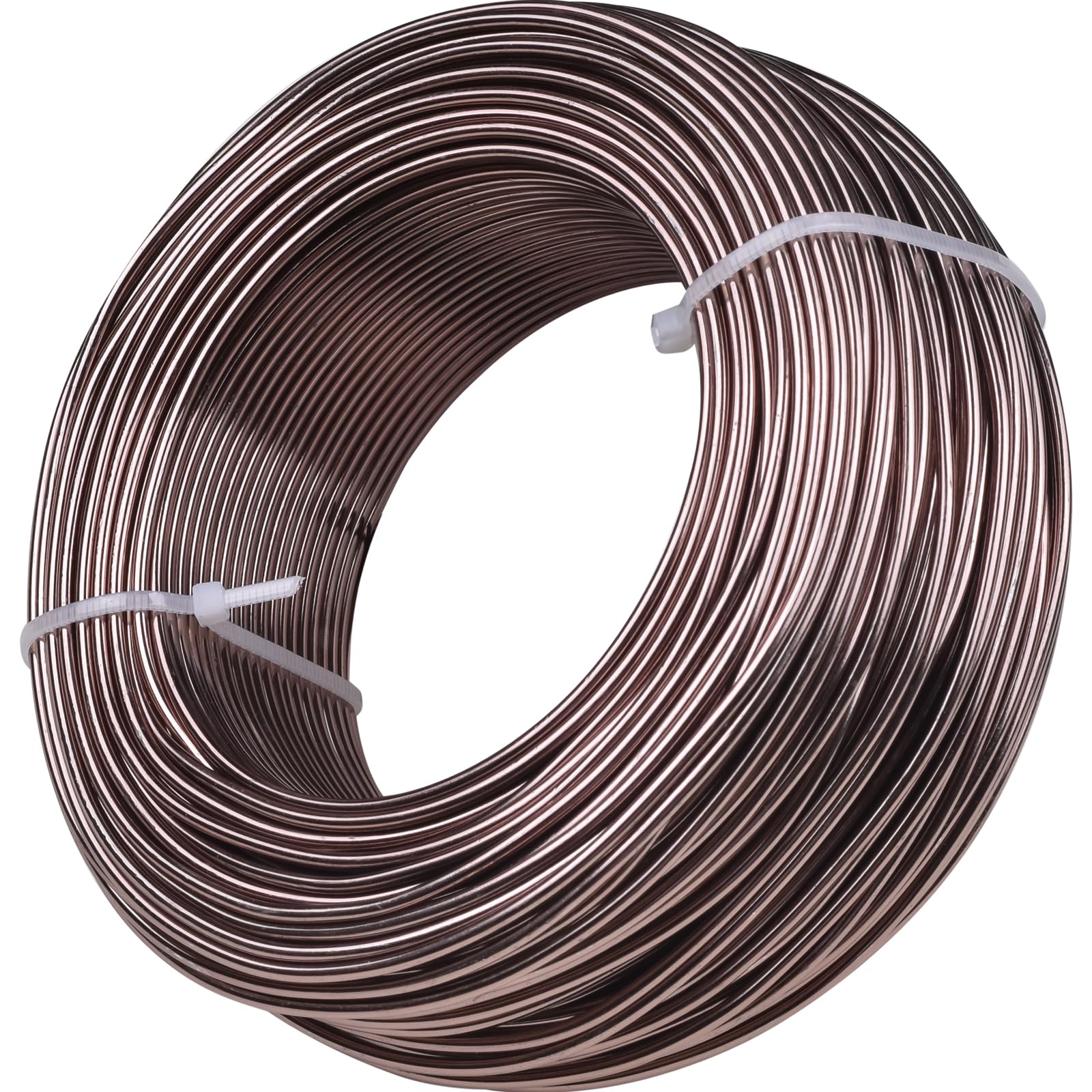 Photo 1 of 12 Gauge Brown Aluminum Wire Anodized Jewelry Craft Making Beading Floral Colored Aluminum Craft Wire for Jewelry Craft.(Brown /12-Gauge)