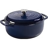 Lodge Manufacturing Company EC6D32 Enameled Dutch Oven, 6 qt, Indigo