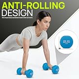 Gallant Weights Neoprene Dumbbells Set 10kg Multi-Color Hex Pair view 3