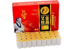 ULOVEIDO 10-Years Purity 60:1 Ratio 54 Rolls Sticks Pure Moxibustion艾灸柱艾柱 Pure Moxa Sticks Rolls Mugwort Moxibustion Artemisia Wormwood Natural