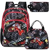 Kids Backpack for Little Boys Cute Truck Preschool