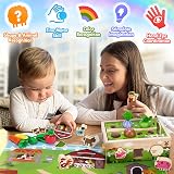 MuMua Montessori Wooden Sensory Farm Toy Set for 1 2 3 Year Olds view 5