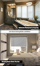 HSYLYM Aluminum Venetian Blinds 110x130 cm Grey 1 in Slats Easy Install view 5