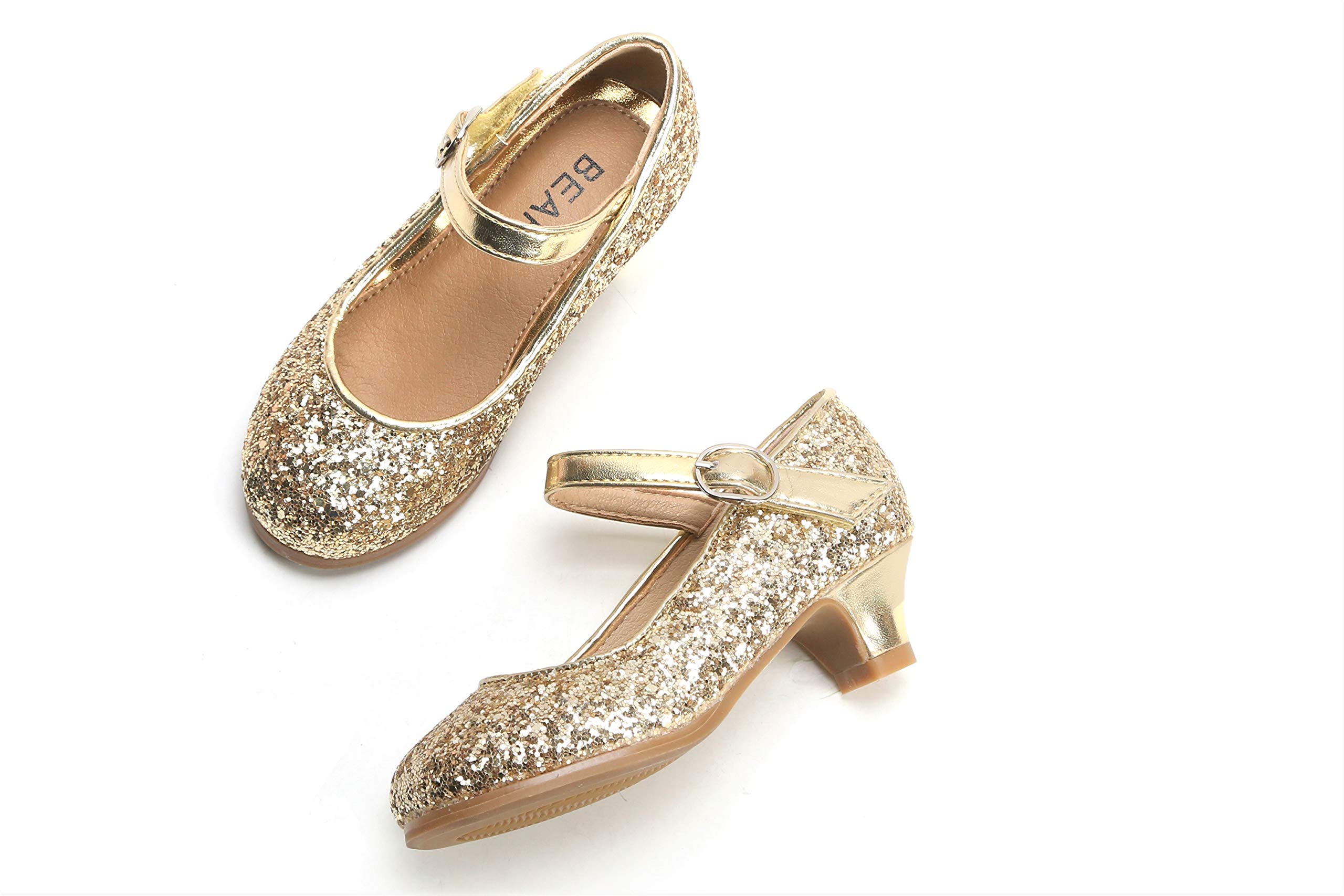 gold dress flats