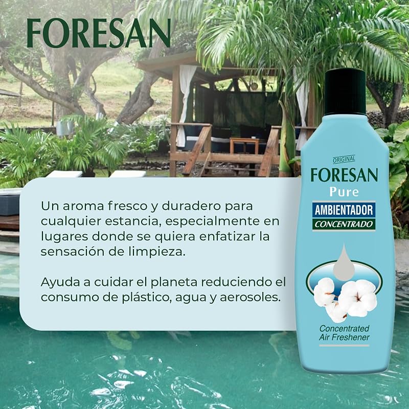 - Ambientador Concentrado Pure, 125 ml, Aroma a Ropa Limpia, Ambientador Líquido para el Hogar, Elimina los Malos Olores