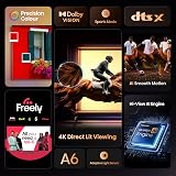 Hisense 65A6QTUK 65 Inch 4K Ultra HD AI TV Hi-View Engine Dolby Vision view 4