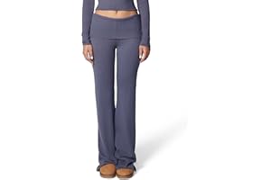 Florence by Mills Women's Barre Collection Foldover Wide Leg Pant