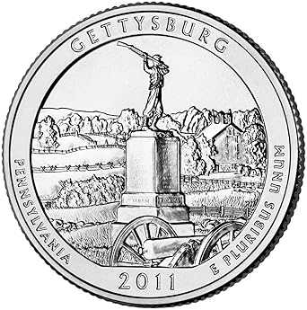 2011 D Gettysburg National Park Quarter Choice Uncirculated At Amazon S Collectible Coins Store