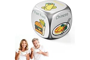 DFPDFP Stocking Stuffers for Men Women Adults,Colorful Date Night Food Decision Dice,Mens Gifts,Christmas White Elephant Gifts for Adults,Gag Gifts,Valentines Day Gifts for Him Her Boyfriend Husband Wife