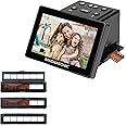 Magnasonic 25MP Film Scanner with Large 5" Display & HDMI, Long Tray 35mm Negative Film Holders, Converts 35mm/126/110/Super 8 Film & 135/126/110 Slides into Digital Photos, Built-in Memory (FS70NT01)
